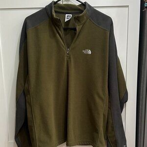 The North Face Women's Light Weight Jacket, Olive Green, Zipper Front, Medium